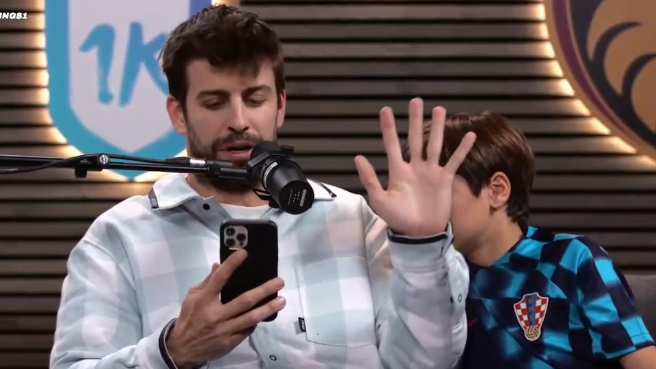 Milan Piqué estuvo presente en la última tranmisión de la Kings League.