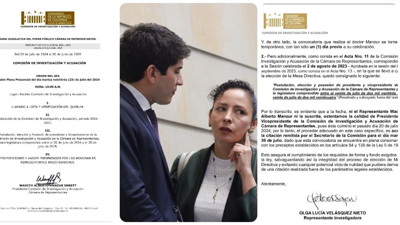 Olga Lucía Velásquez y Wadith Manzur y las convocatorias.