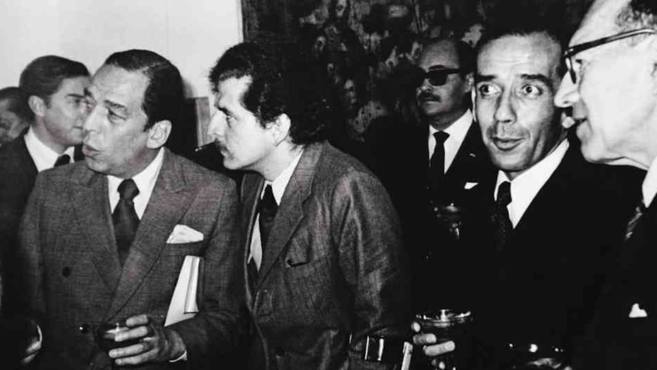 Luis Carlos Galán con Álvaro y Enrique Gómez Hurtado