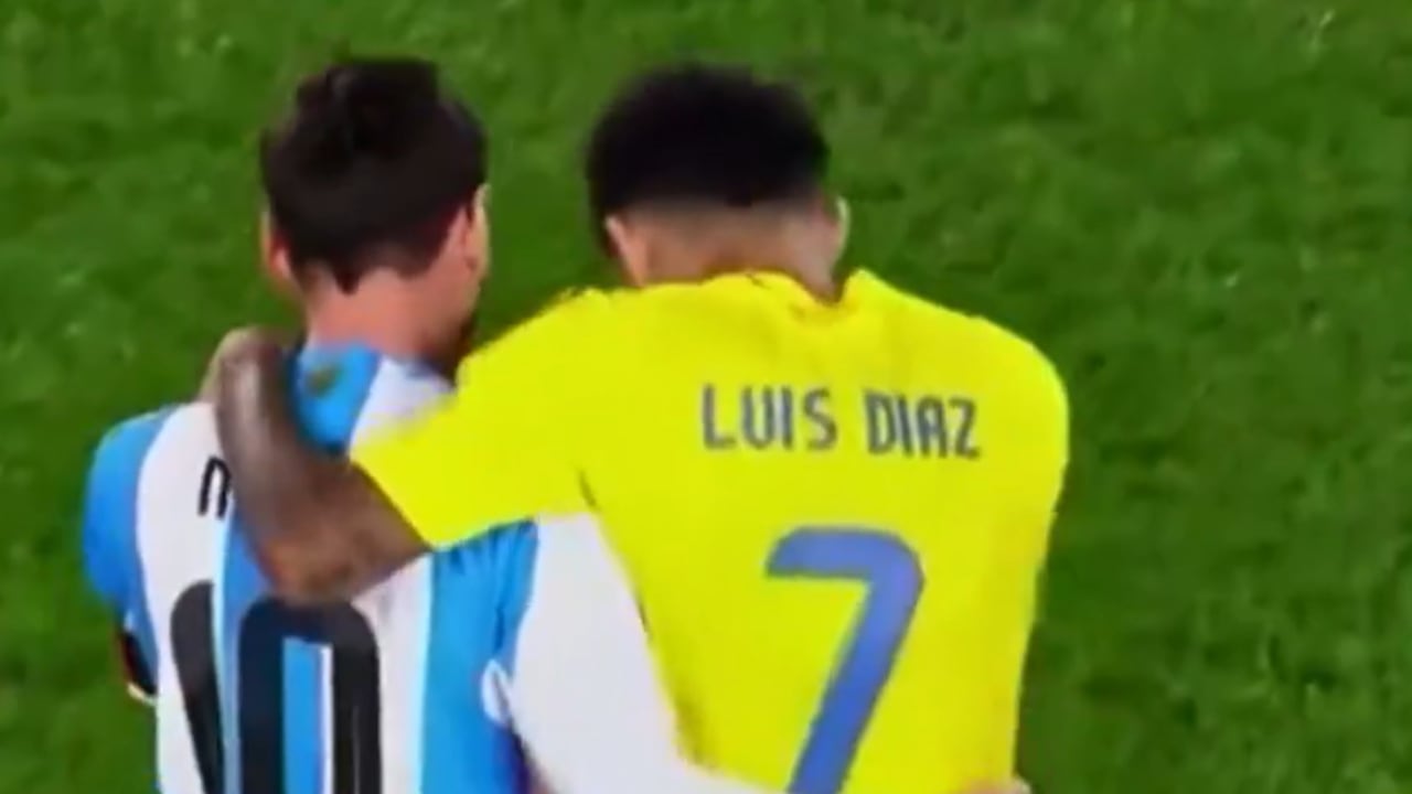 Luis Díaz contó lo que habló con Messi en el partido de Argentina vs. Colombia