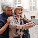 Senior couple in PAris