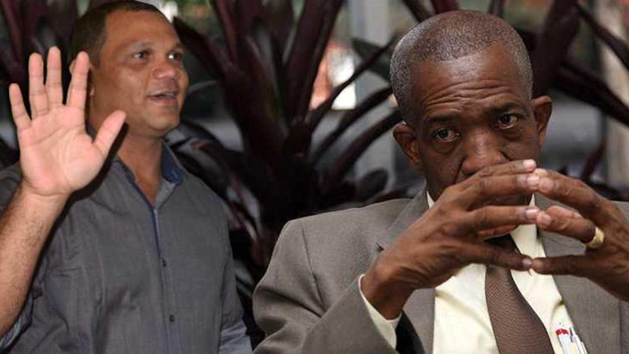 Guillermo Verhelst Cruz junto a el exgobernador del Chocó, Efrén Palacios.