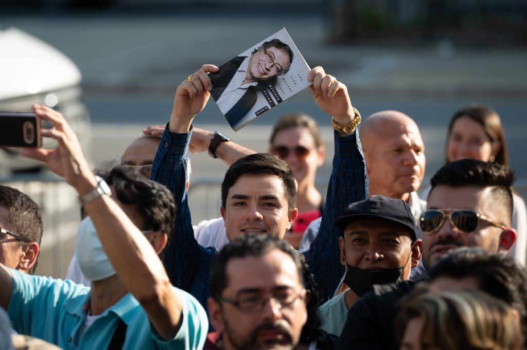 Ciudadanos colombianos recibieron al presidente Gustavo Petro en Nueva York