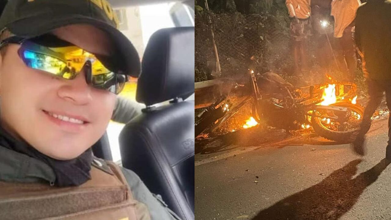 El patrullero Duvan Montoya Moreno perdió la vida en el lugar de los hechos.