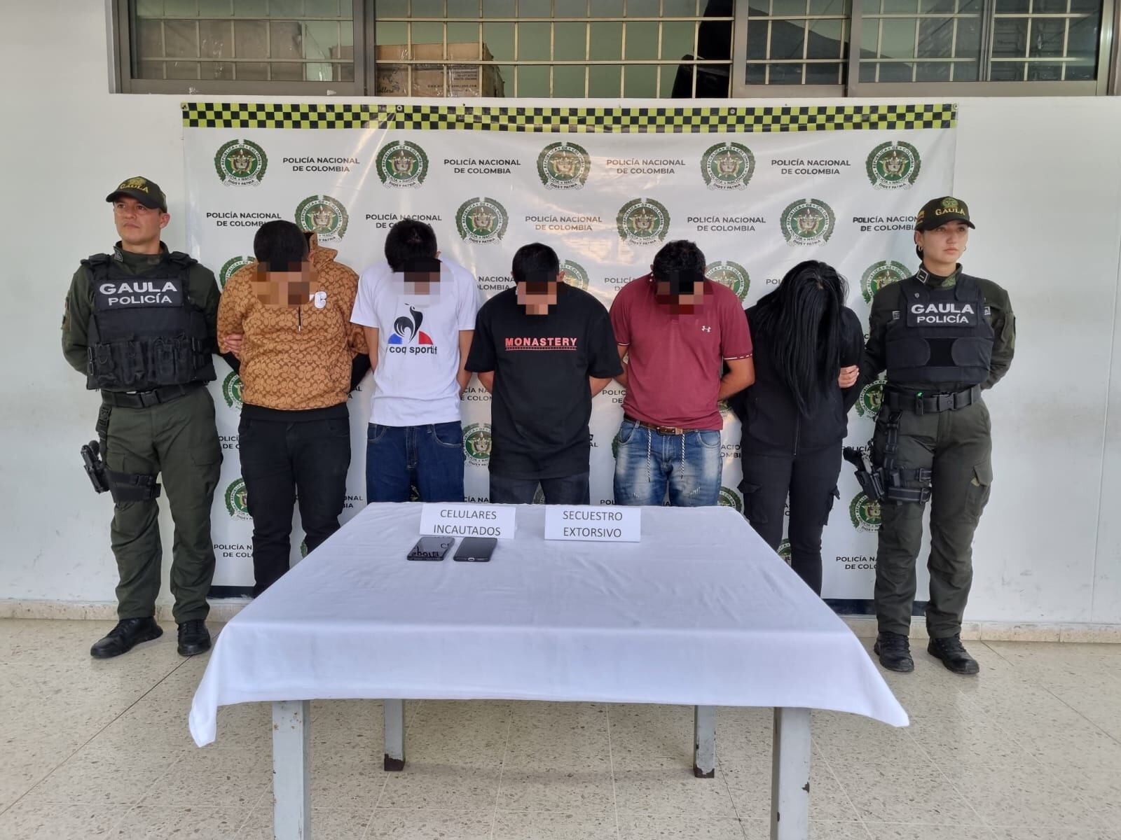 Redada contra el secuestro y la extorsión deja varios capturados, según la Policía.