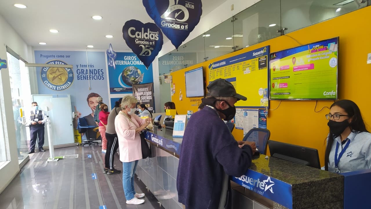 Susuerte, empresa de chance que opera el chance millonario en Caldas