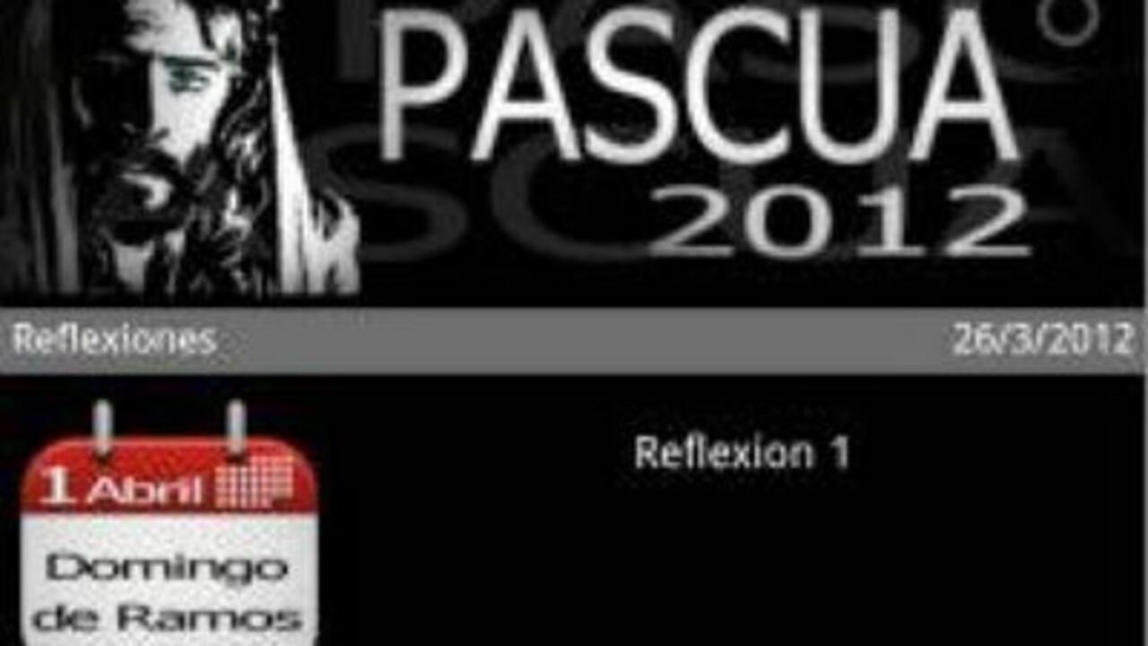 La aplicación permite los creyente seguir las reflexiones e imágenes de las procesiones de Semana Santa