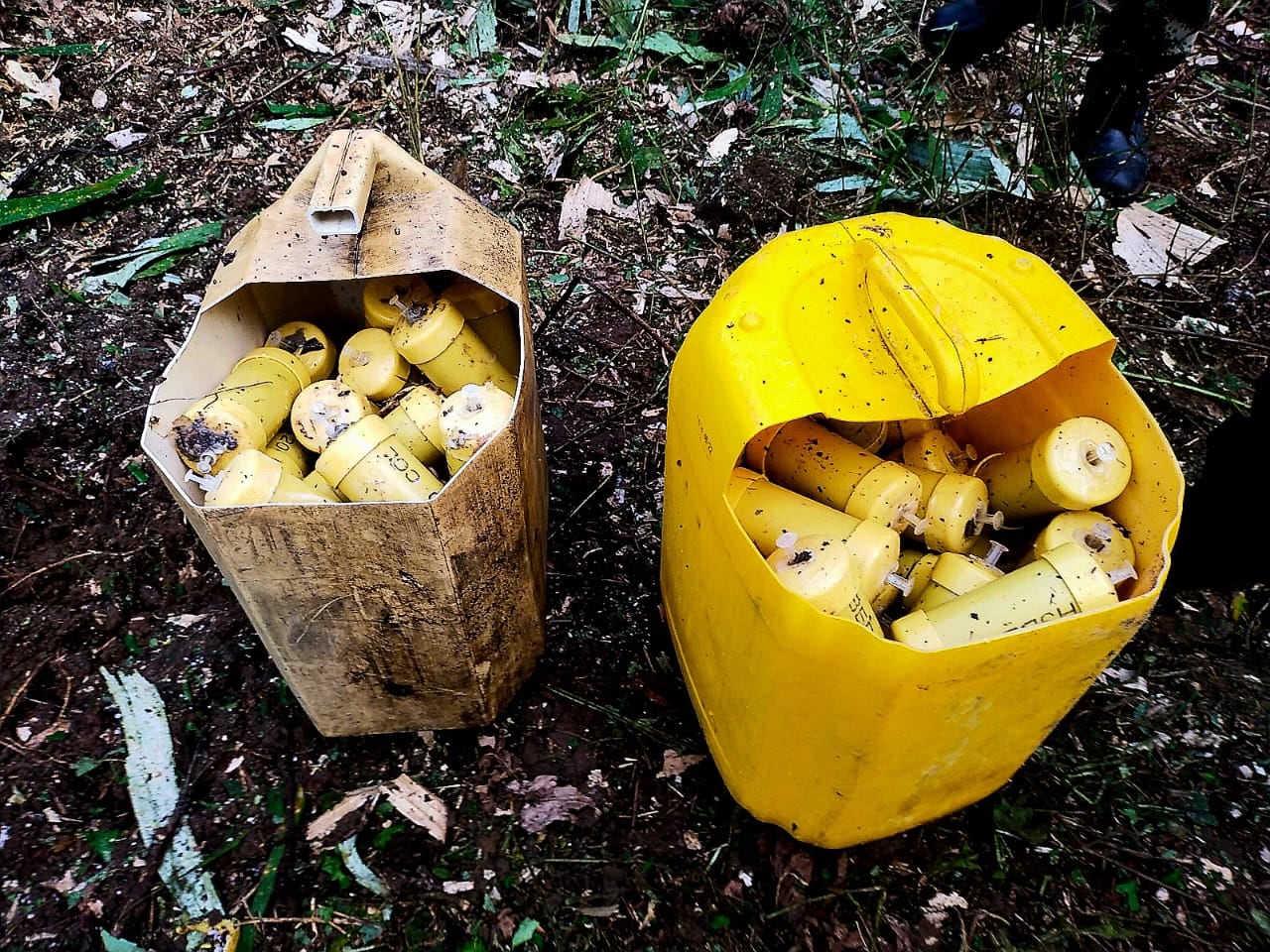 Según las Fuerzas Militares las disidencias de las Farc pretendían atacarlos con estas minas antipersona en Nariño.