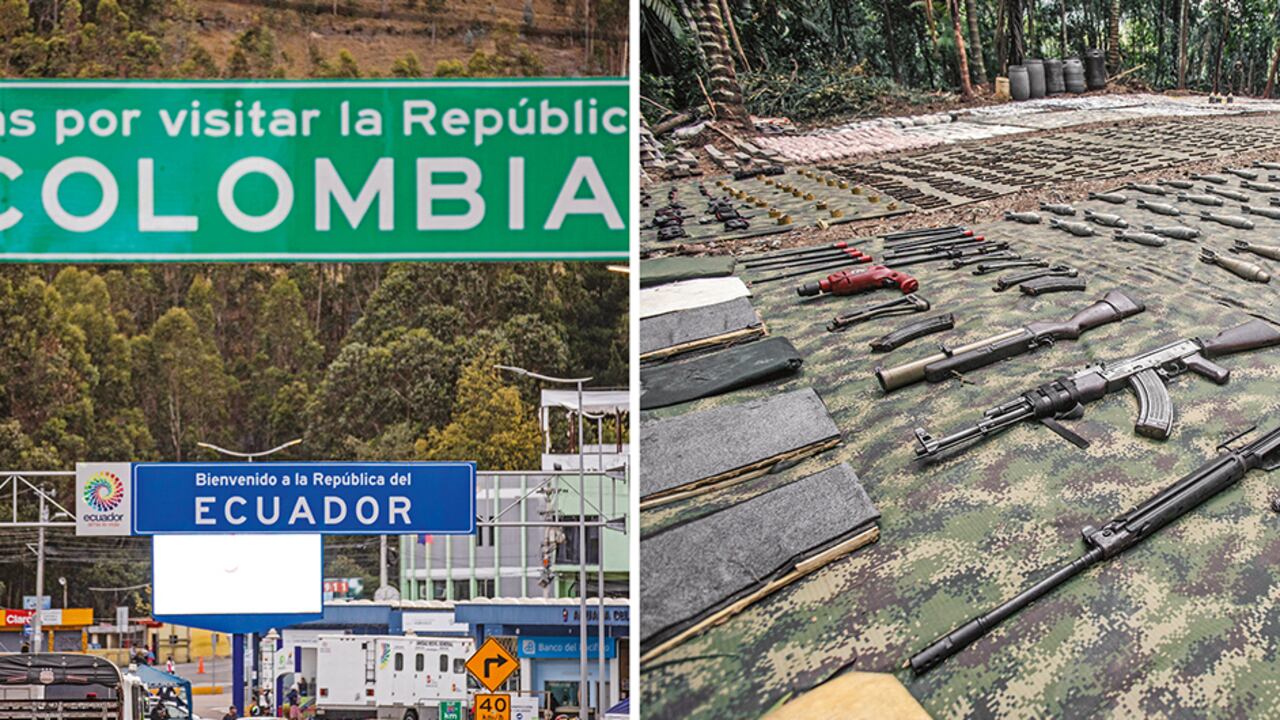 El tráfico de armas es uno de los delitos que más se está moviendo por la frontera entre Colombia y Ecuador, según un informe al que tuvo acceso SEMANA.