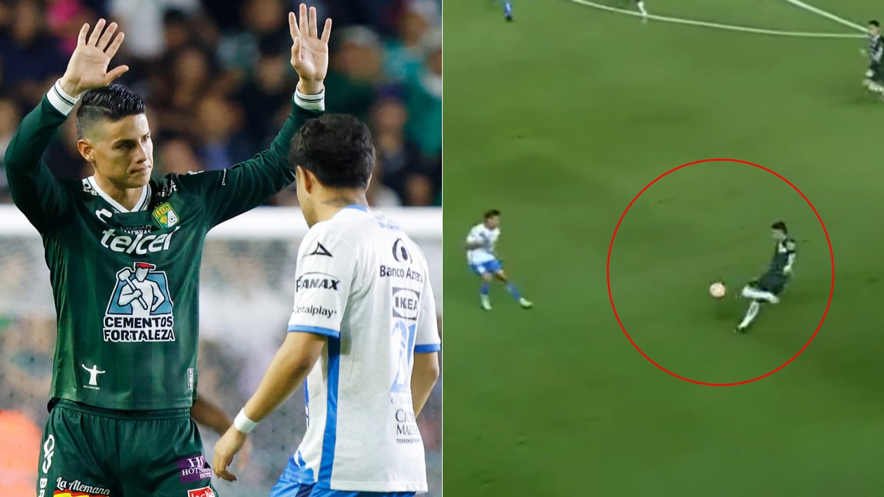 James Rodríguez dio una soberbia asistencia en su despedida de Club León