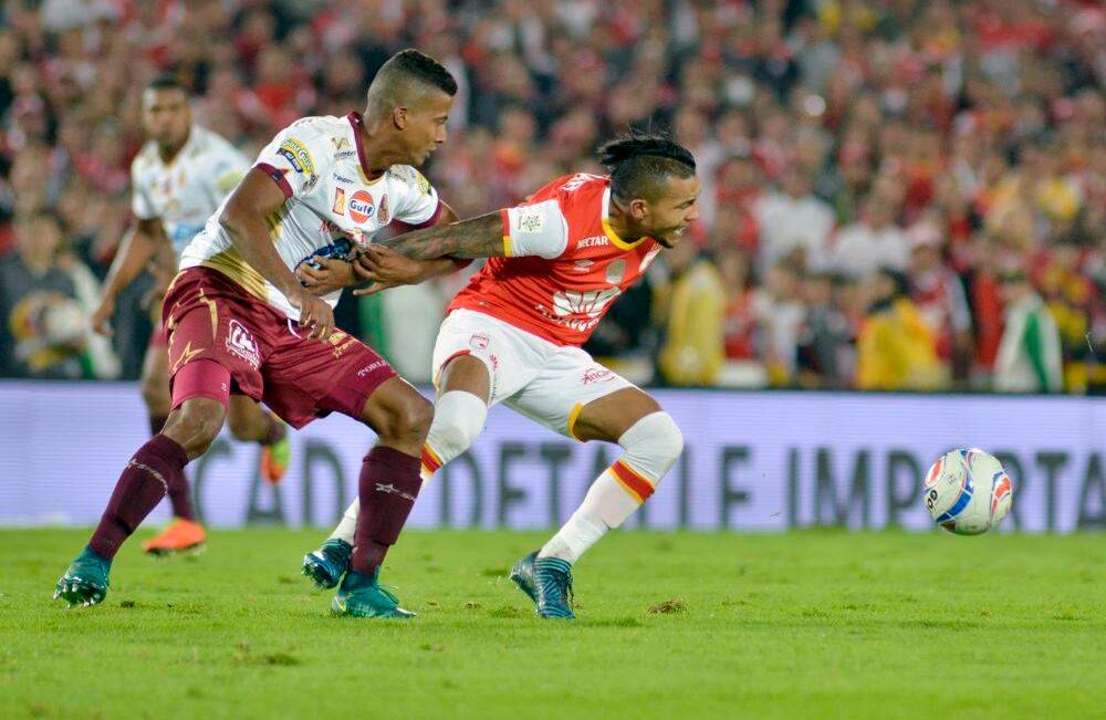 El partido estuvo muy reñido durante los dos tiempos, dejando como ganador a Santa Fe con 2 - 1. Foto Diana Rey Melo.