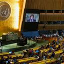 Javier Milei en la Asamblea de la ONU.