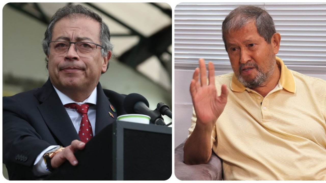 Gustavo Petro y el exvicepresidente Angelino Garzón.