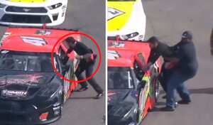 Una mueca, el detonante para que Andrew Grady perdiera la cabeza con su rival en la Nascar.