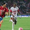 Imagen del juego entre Deportivo Independiente Medellín y Santa Fe.
