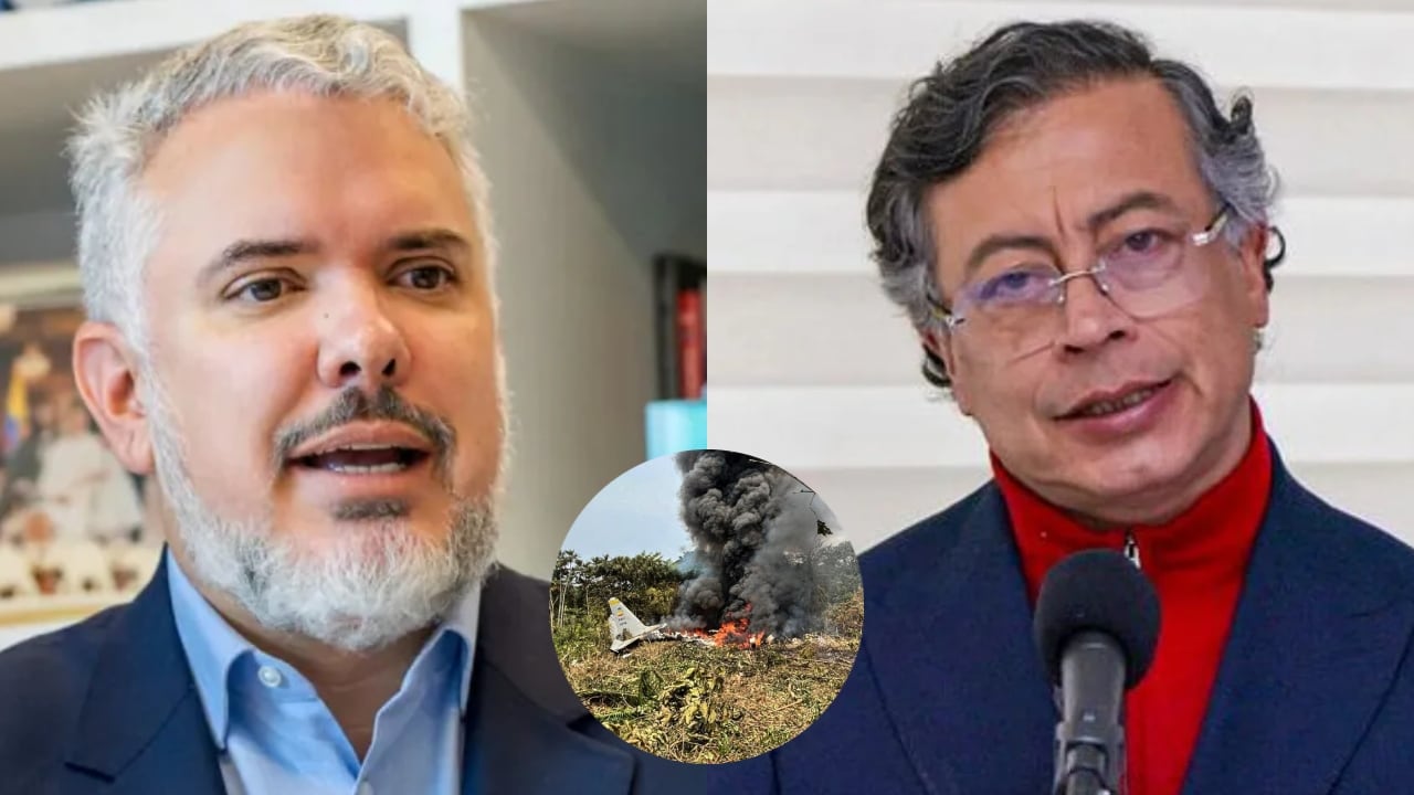 Iván Duque, Gustavo Petro y accidente de avión en Putumayo.