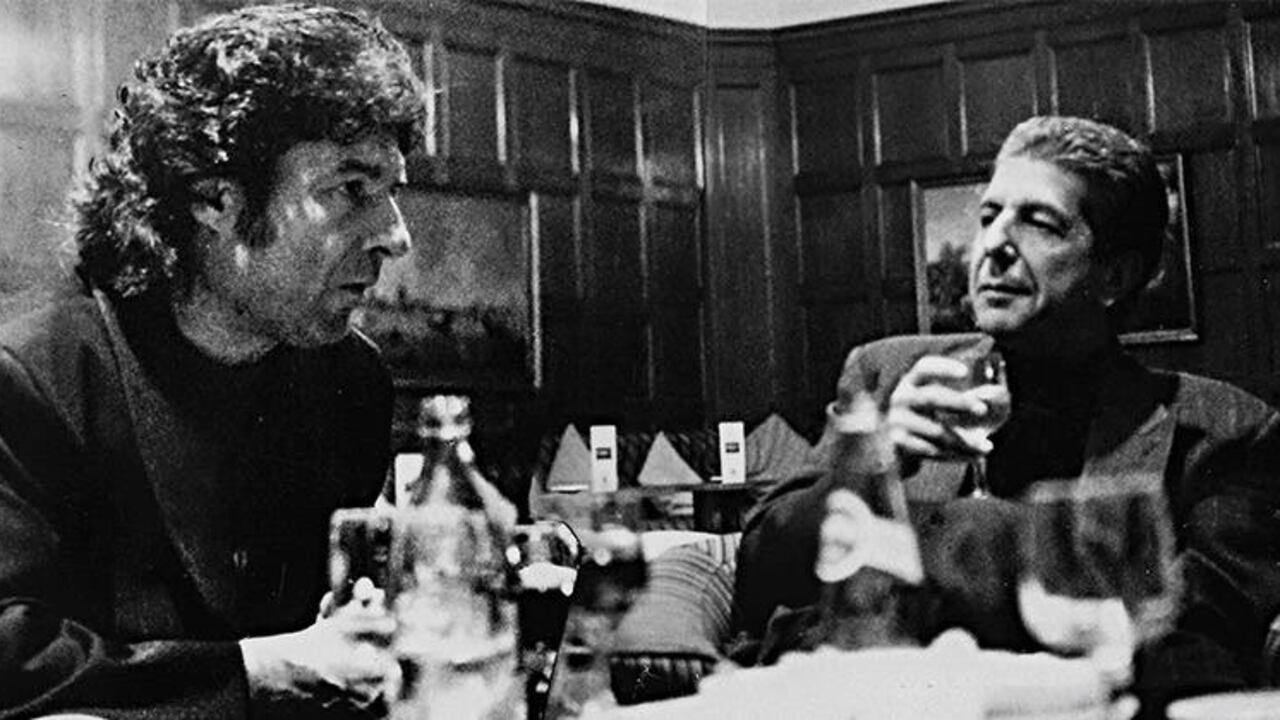 Enrique Morente y Leonard Cohen en Madrid a mediados de los años noventa. Cortesía IN-EDIT.