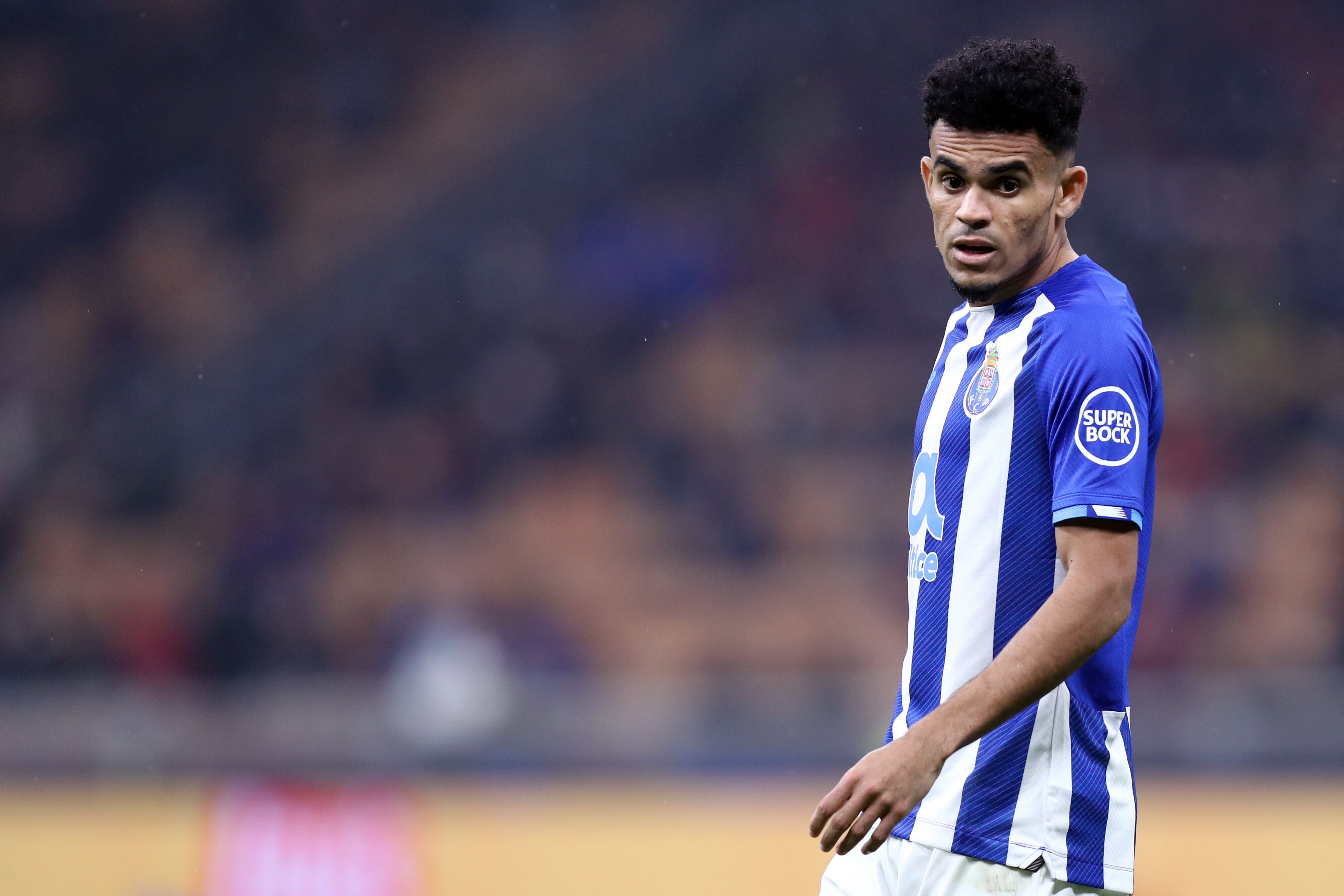 STADIO GIUSEPPE MEAZZA, MILANO, ITALY - 2021/11/03: Luis Diaz of Fc Porto  looks on during the  Uefa Champions League Group B match between Ac Milan and Fc Porto . The match ends in a tie 1-1. (Photo by Marco Canoniero/LightRocket via Getty Images)
