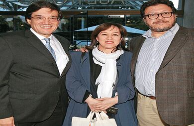 Jaime Abello, Consuelo Gaitán y Santiago Gamboa.