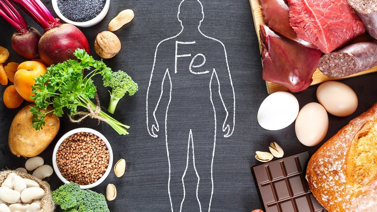 El hierro es clave para la producción de glóbulos rojos.