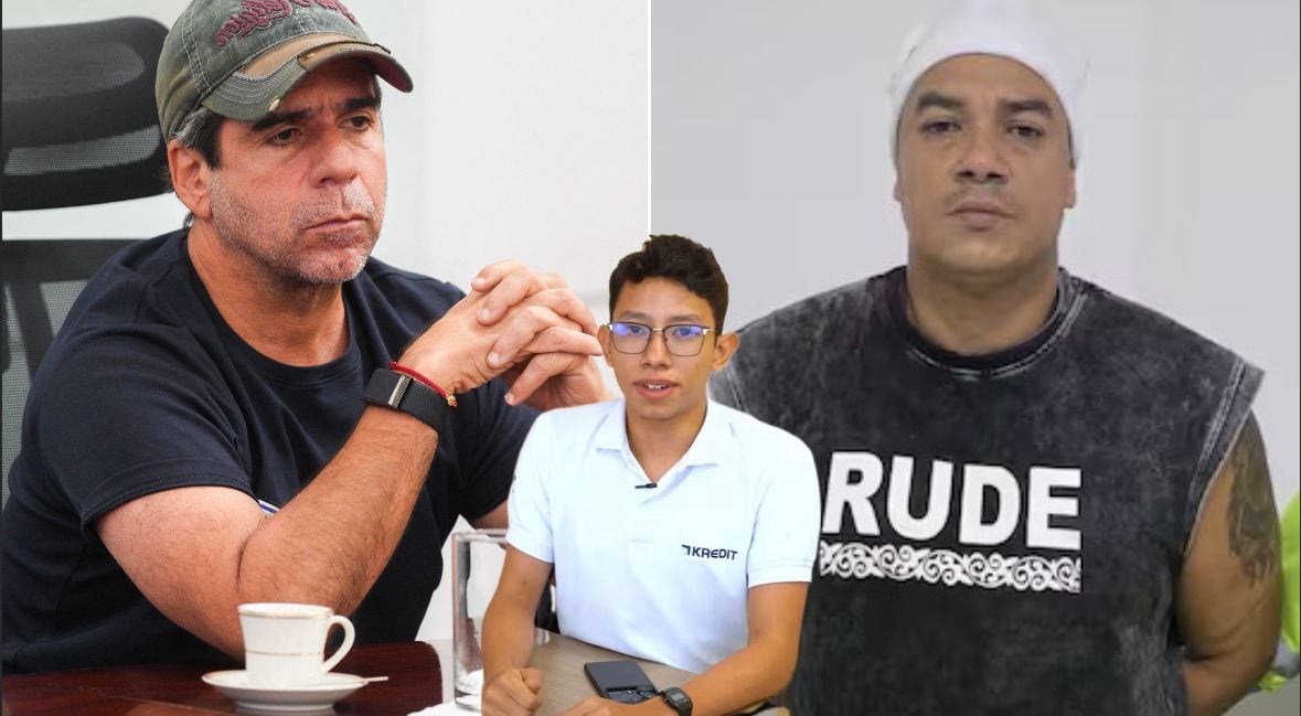 Alcalde de Barranquilla, Alex Char; Juan David Ucrós Cervantes, muerto en accidente de tránsito; y Edwin Alberto Cataño Guevara, conductor ebrio.