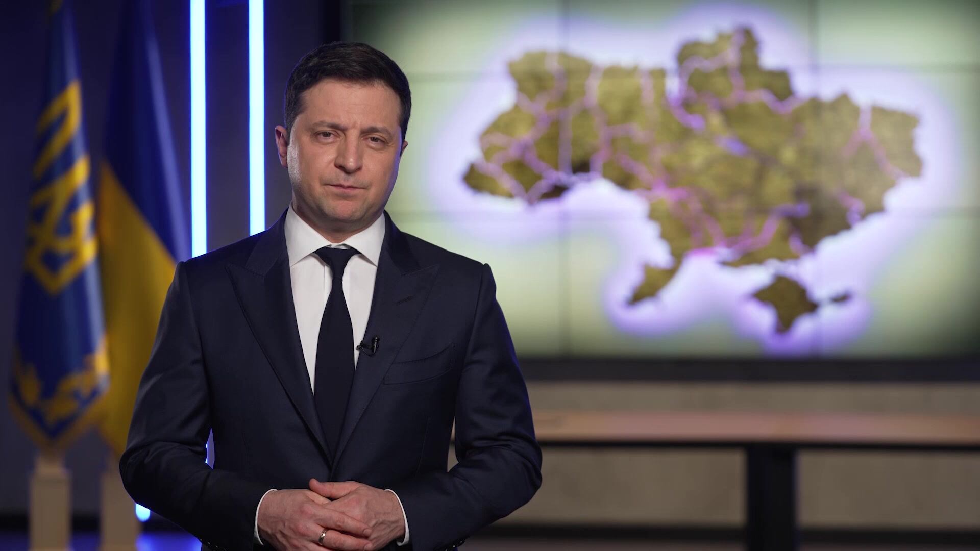 Presidente ucraniano también anunció contraofensiva contra Rusia. 