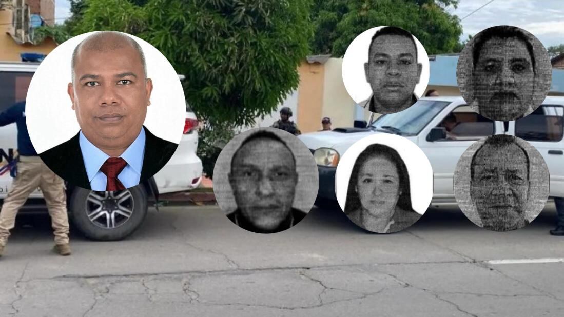 Seis de los 10 capturados de la red ilegal.