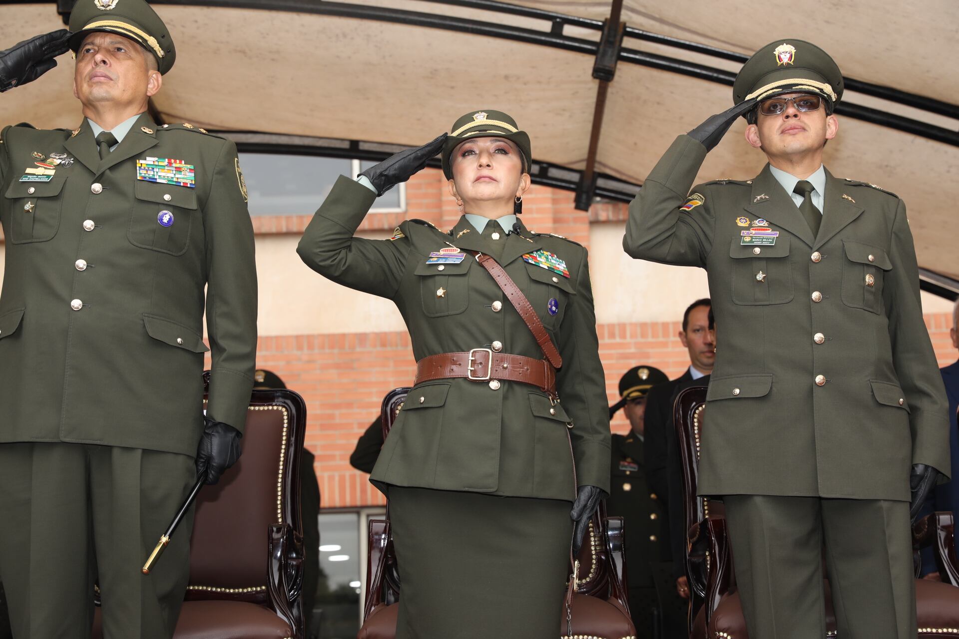 Por primera vez en la historia del Esmad, una mujer asumió el cargo de comandante de la unidad.