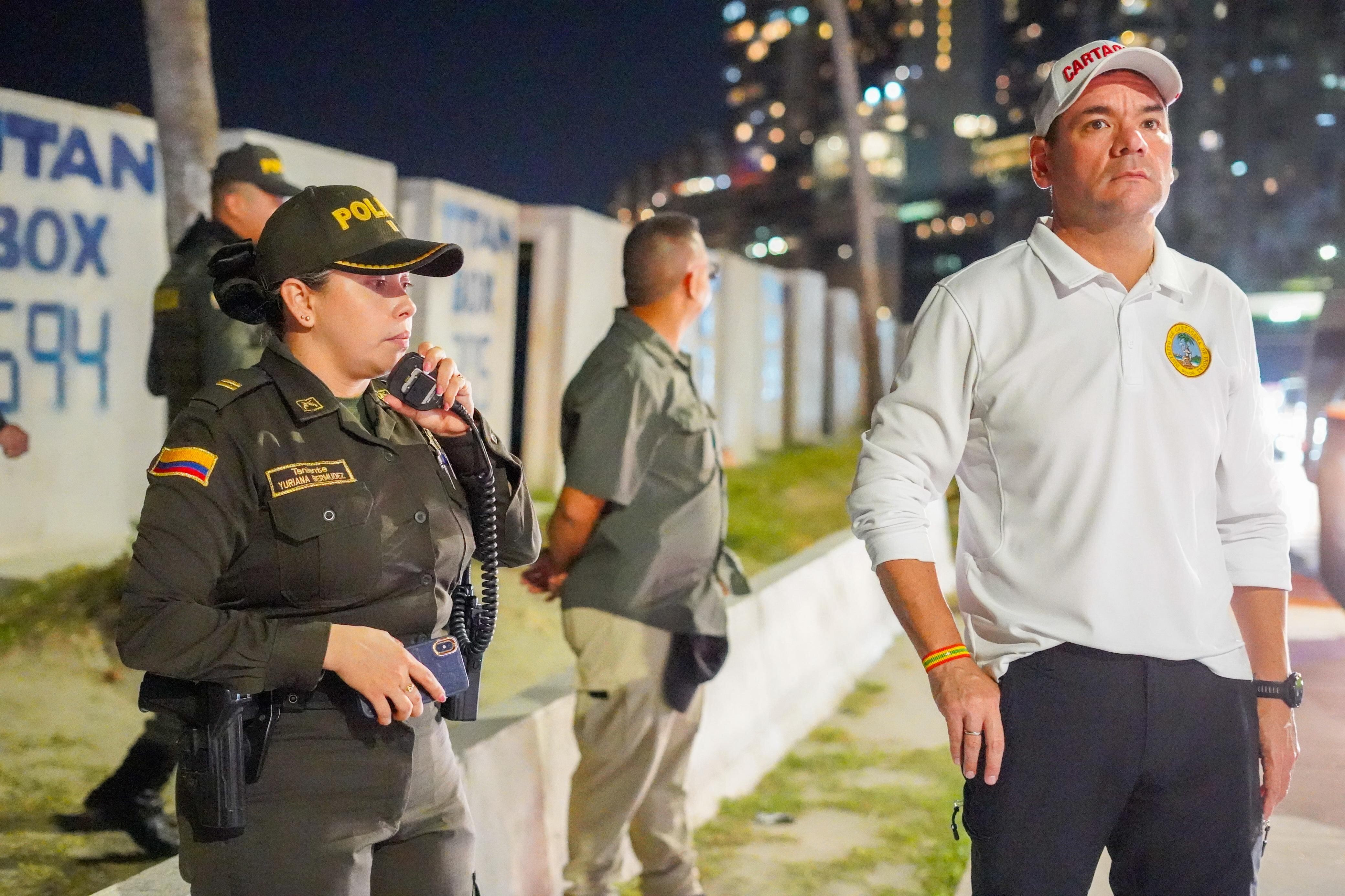 Operativos de la Policía en Cartagena.