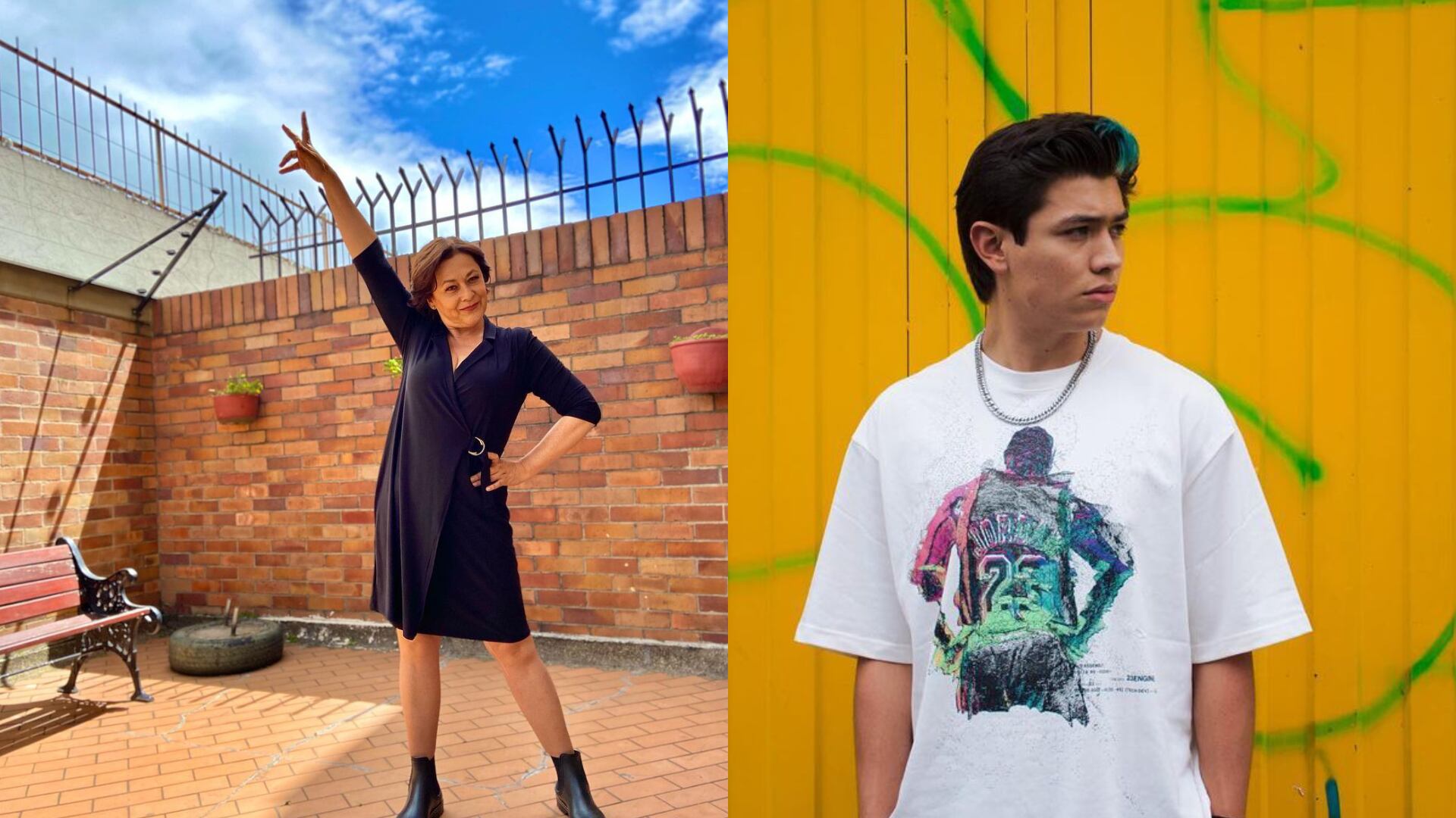 Alina Lozano y su novio Jim Velásquez