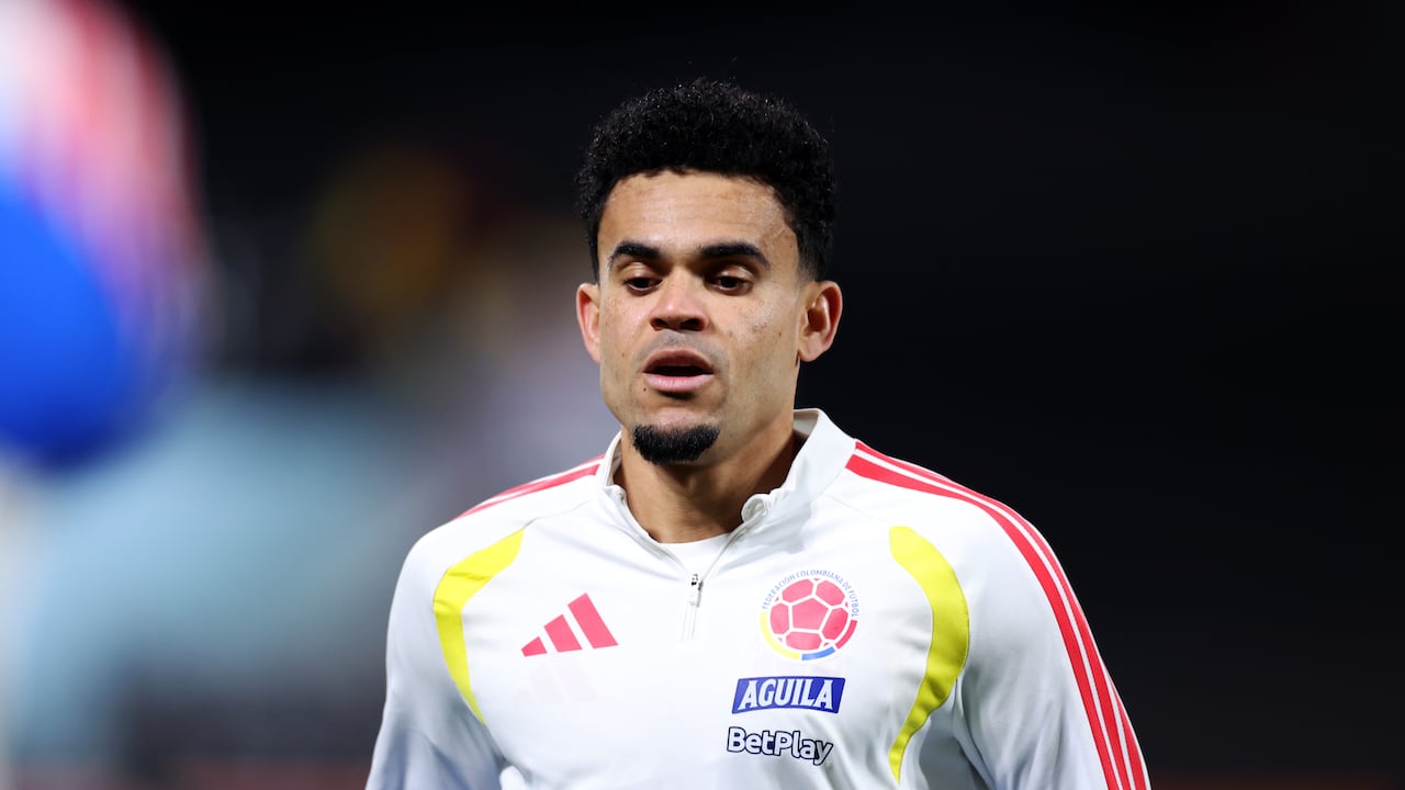 Luis Díaz en la entrada en calor del Colombia vs. Australia, previo al Mundial 2026