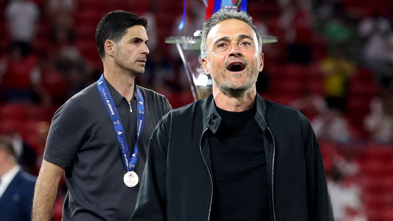 Mikel Arteta y Luis Enrique.