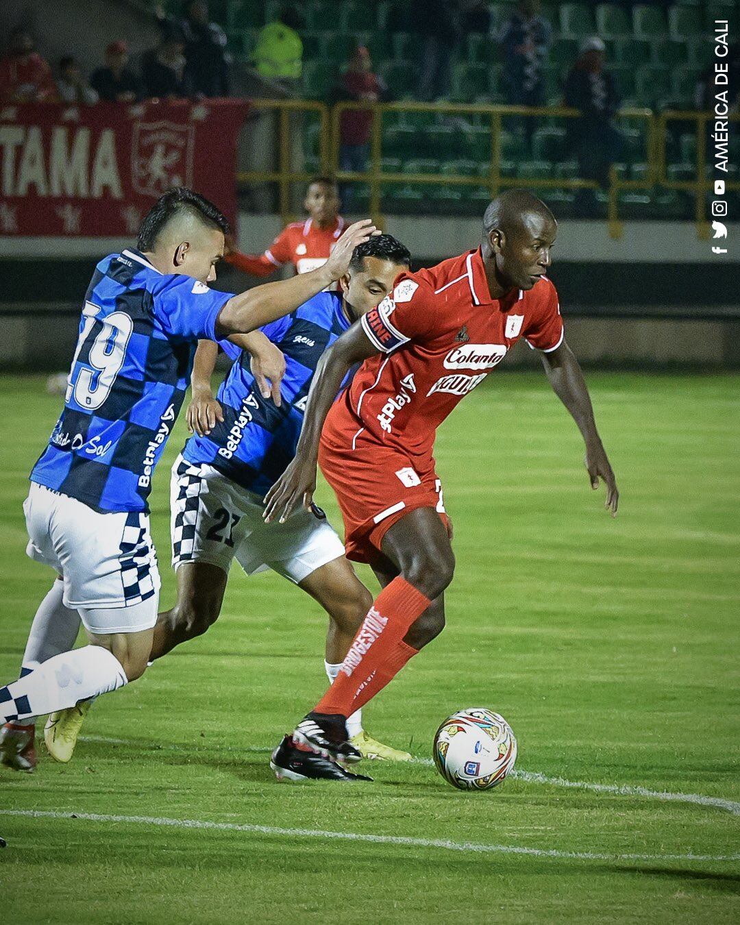Ramos levantó su voz de protesta contra el árbitro del partido ante Boyacá Chicó