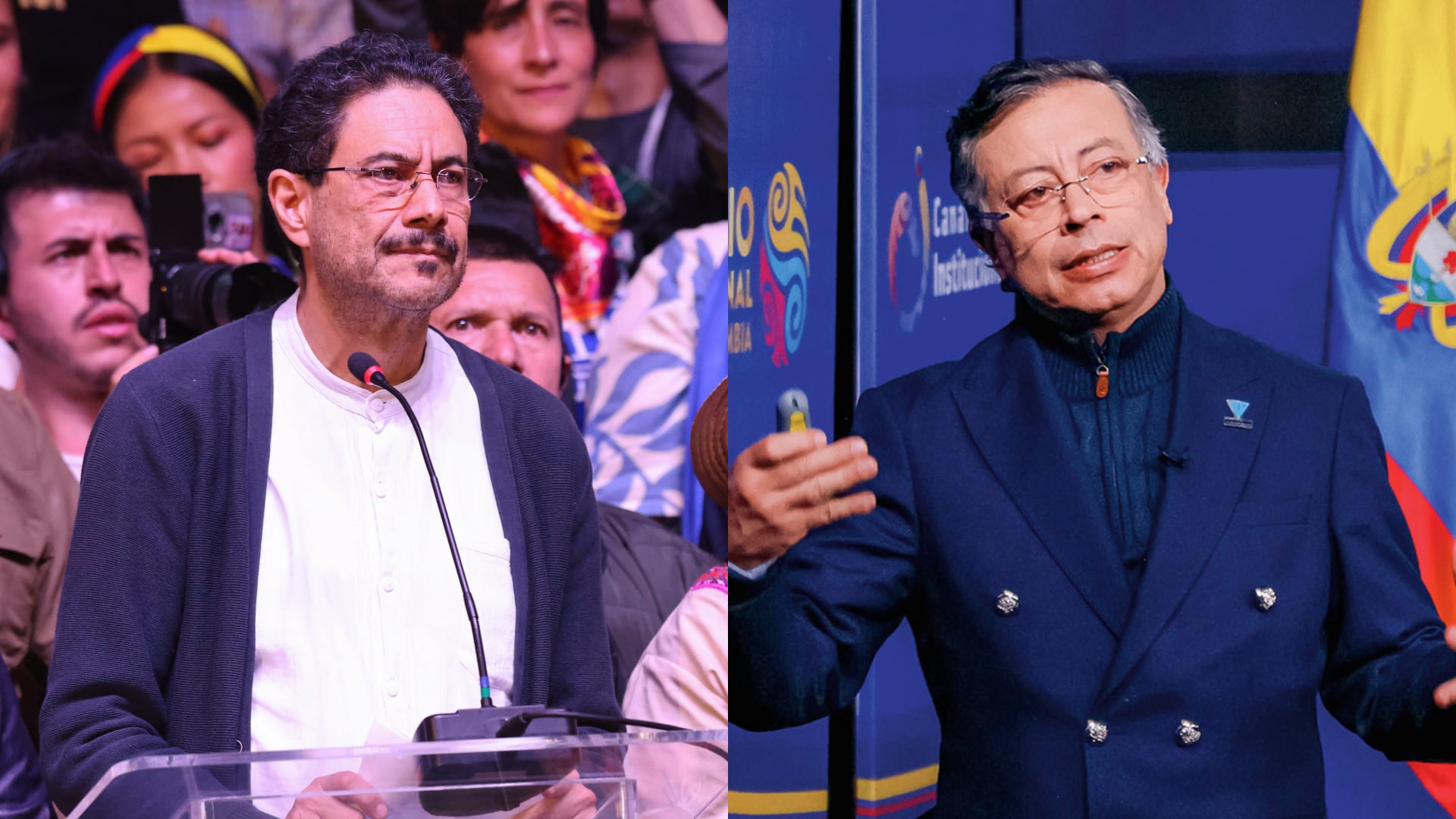Iván Cepeda y Gustavo Petro.