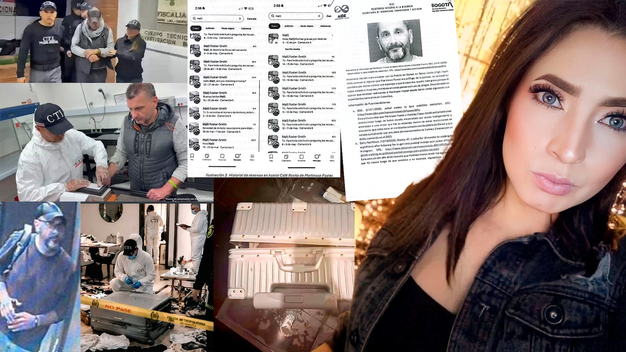 Foster Martinson, británico señalado de asesinar a Natalia Villalba y meterla en una maleta.