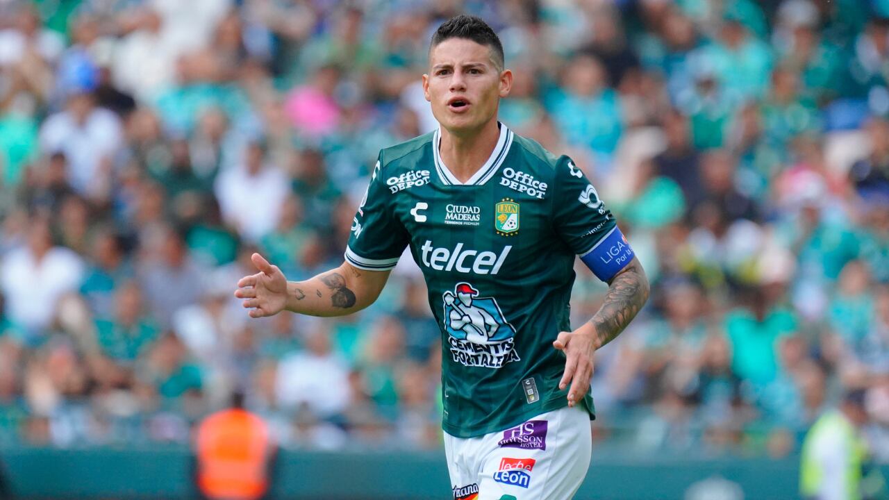 James Rodríguez, colombiano al servicio de Club León.