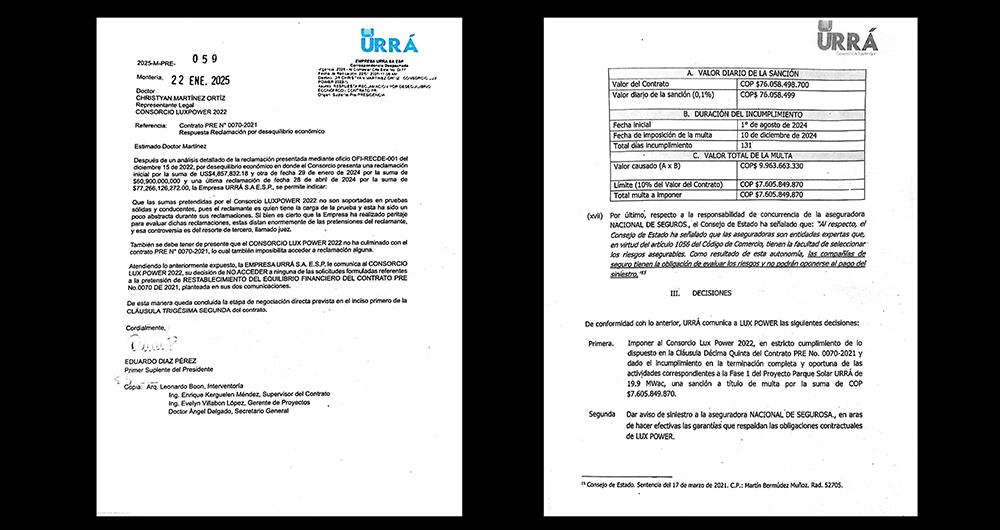 La Hidroeléctrica de Urrá dio fin a los incumplimientos y asumirá la responsabilidad de poner en marcha el parque solar.