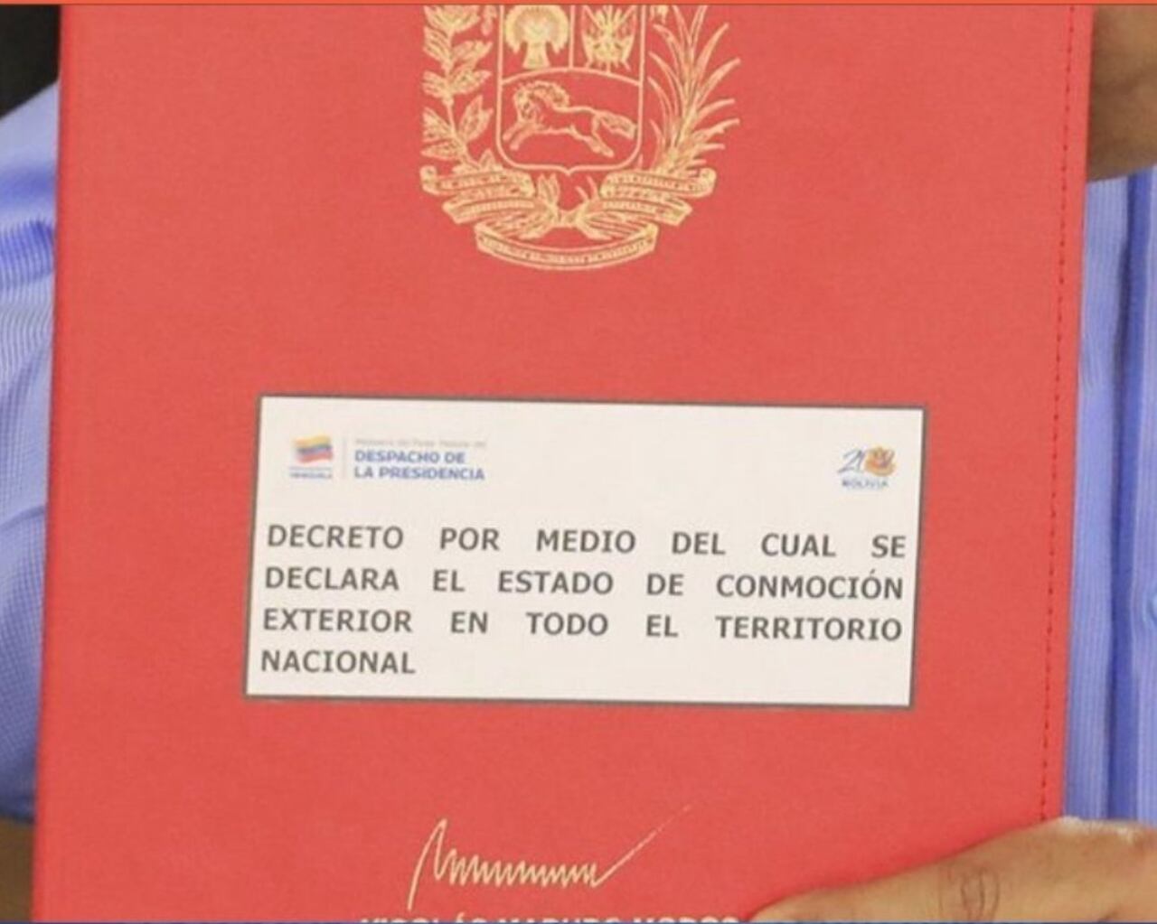 Decreto que firmó Maduro fue presentado por la vicepresidenta