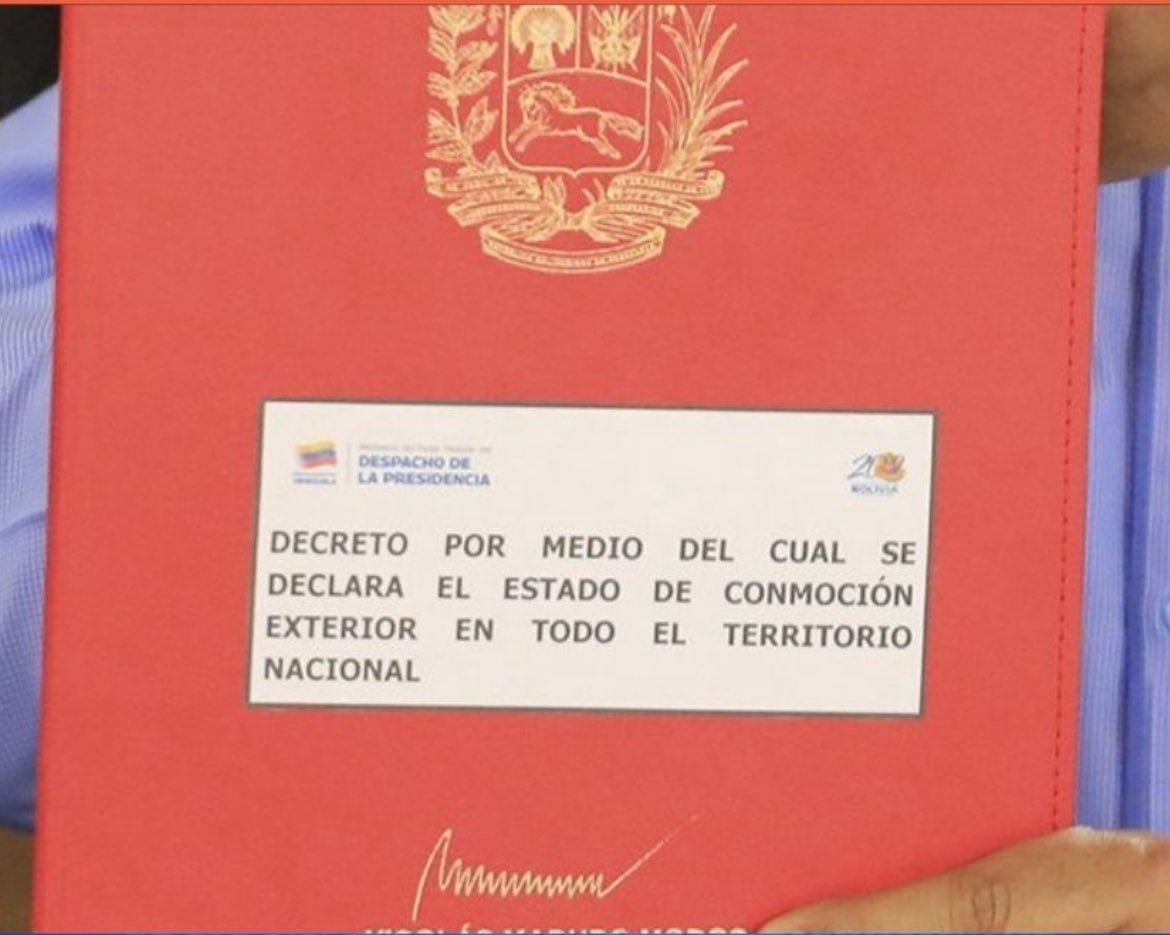 Decreto que firmó Maduro fue presentado por la vicepresidenta