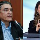 Los senadores Gustavo Bolívar y Paloma Valencia.