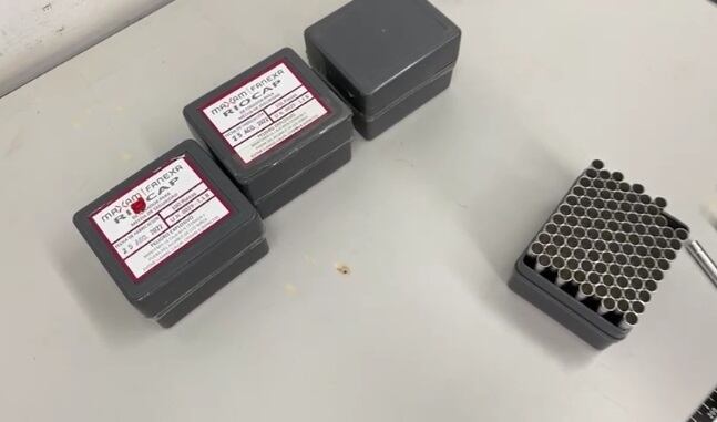 Los materiales incautados por la Policía son sensibles al calor.