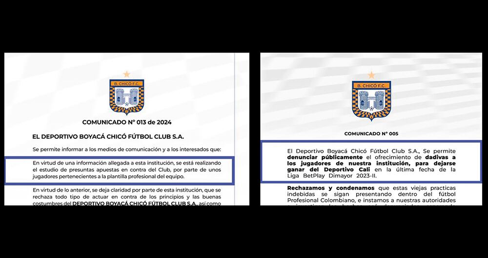   Los mismos directivos de equipos como Chicó, Envigado, Patriotas, Jaguares, entre otros, han hecho denuncias contra los jugadores.