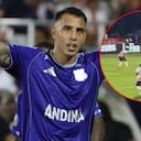 Rodrigo Contreras y el gol ante el Junior