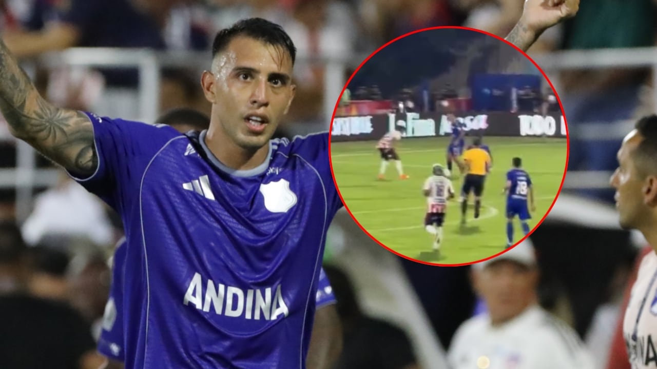 Rodrigo Contreras marcó el gol ante el Junior.
