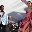 Carolina Gaitán y Mauro Castillo presentes en la alfombra roja de los Premios Óscar 2022