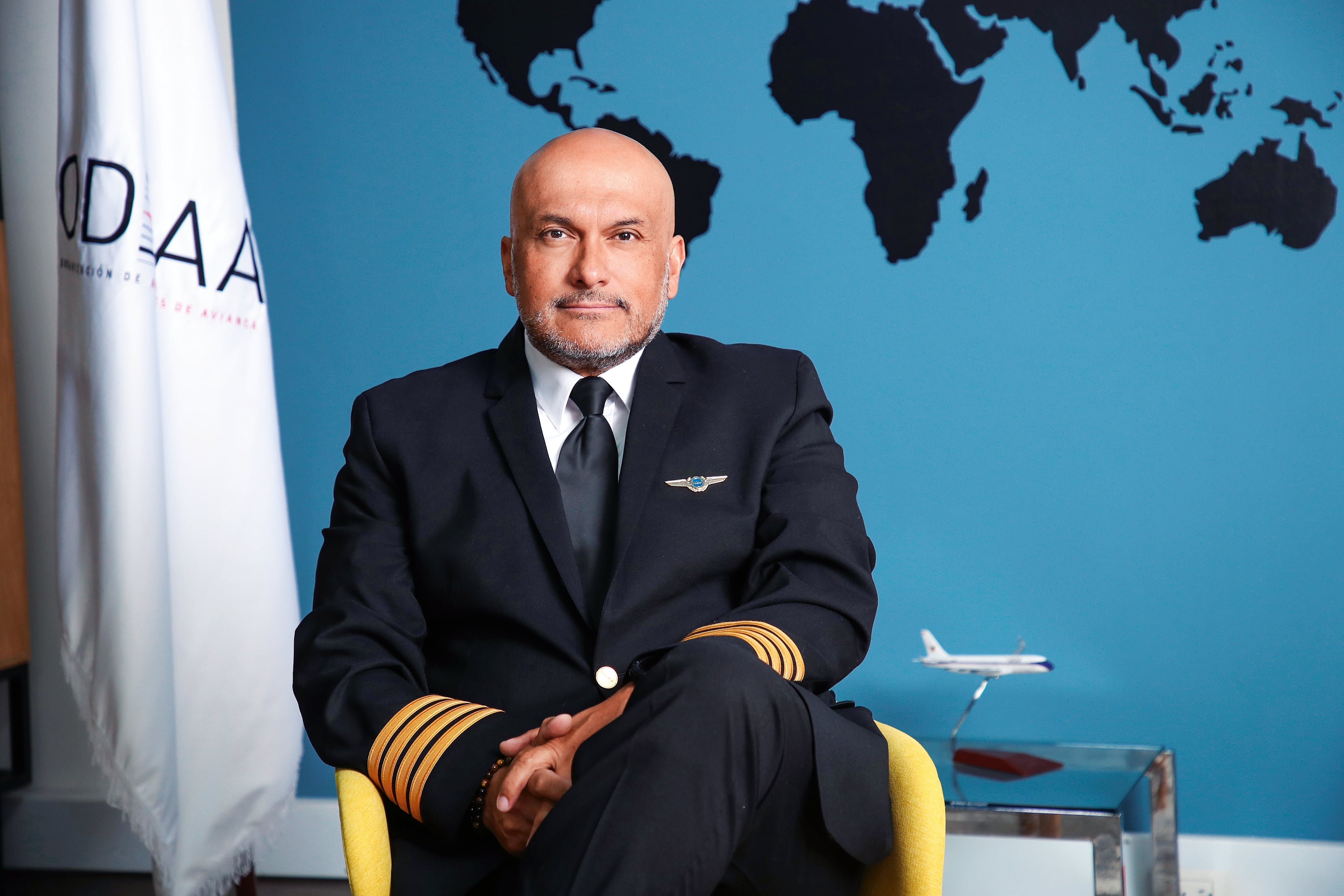 El capitán William Polanco, presidente de la Organización de Aviadores de Avianca, uno de los principales sindicatos de la industria aérea.