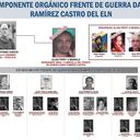 Organigrama de la estructura a la que pertenecía, presuntamente, alias Violeta.