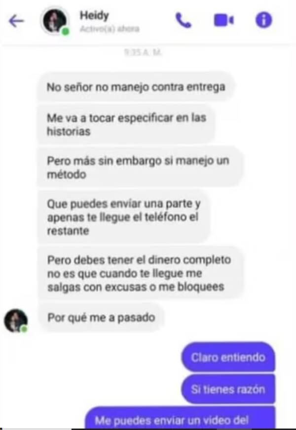 Estafas a nombre de la familia de yeison Jiménez