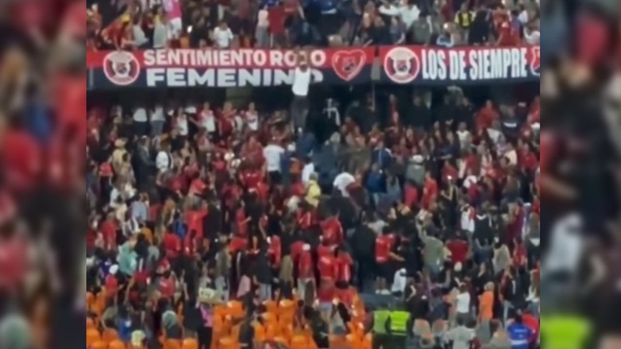 El hecho sucedió cuando se disputaba el primer tiempo del partido