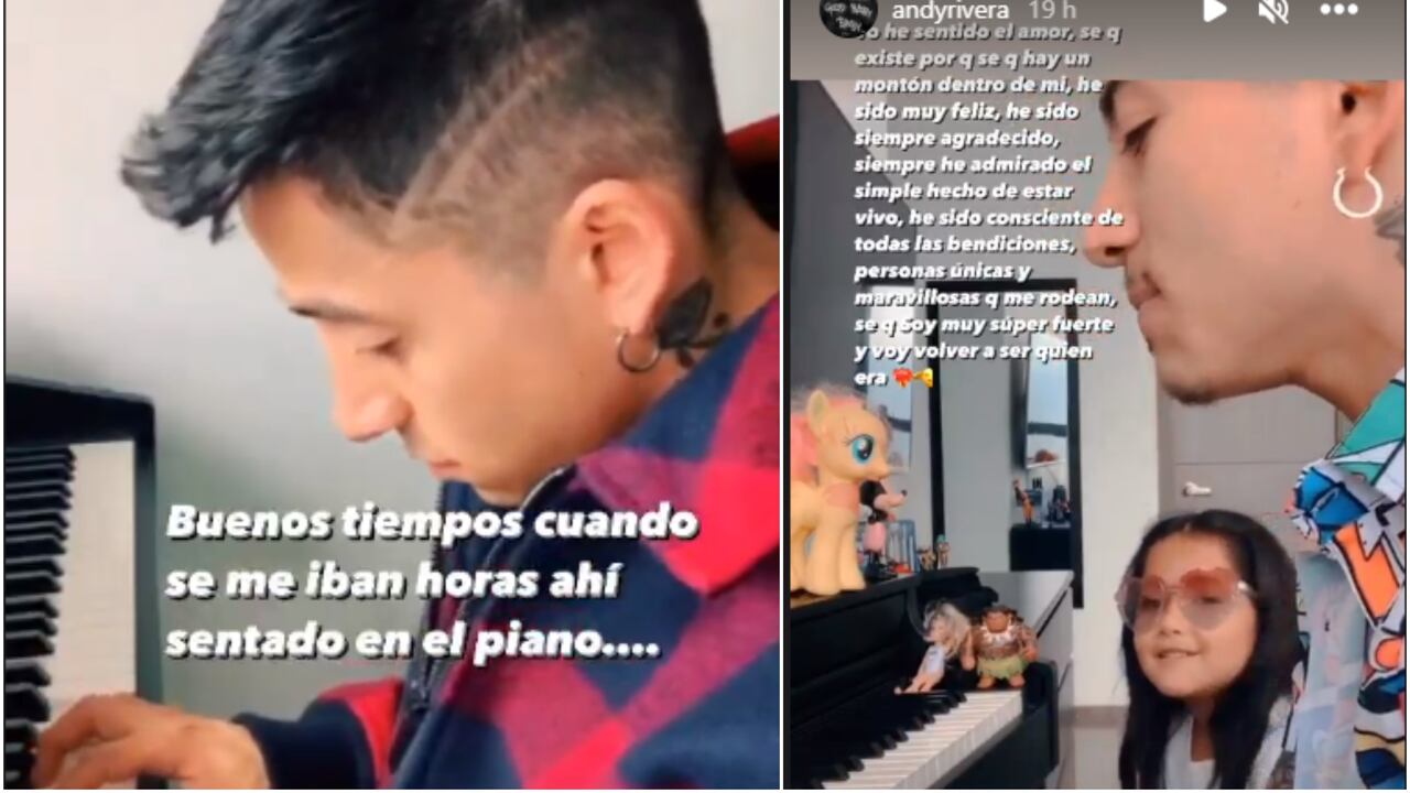Andy Rivera cantó el tema 'Calma' junto a su hija.